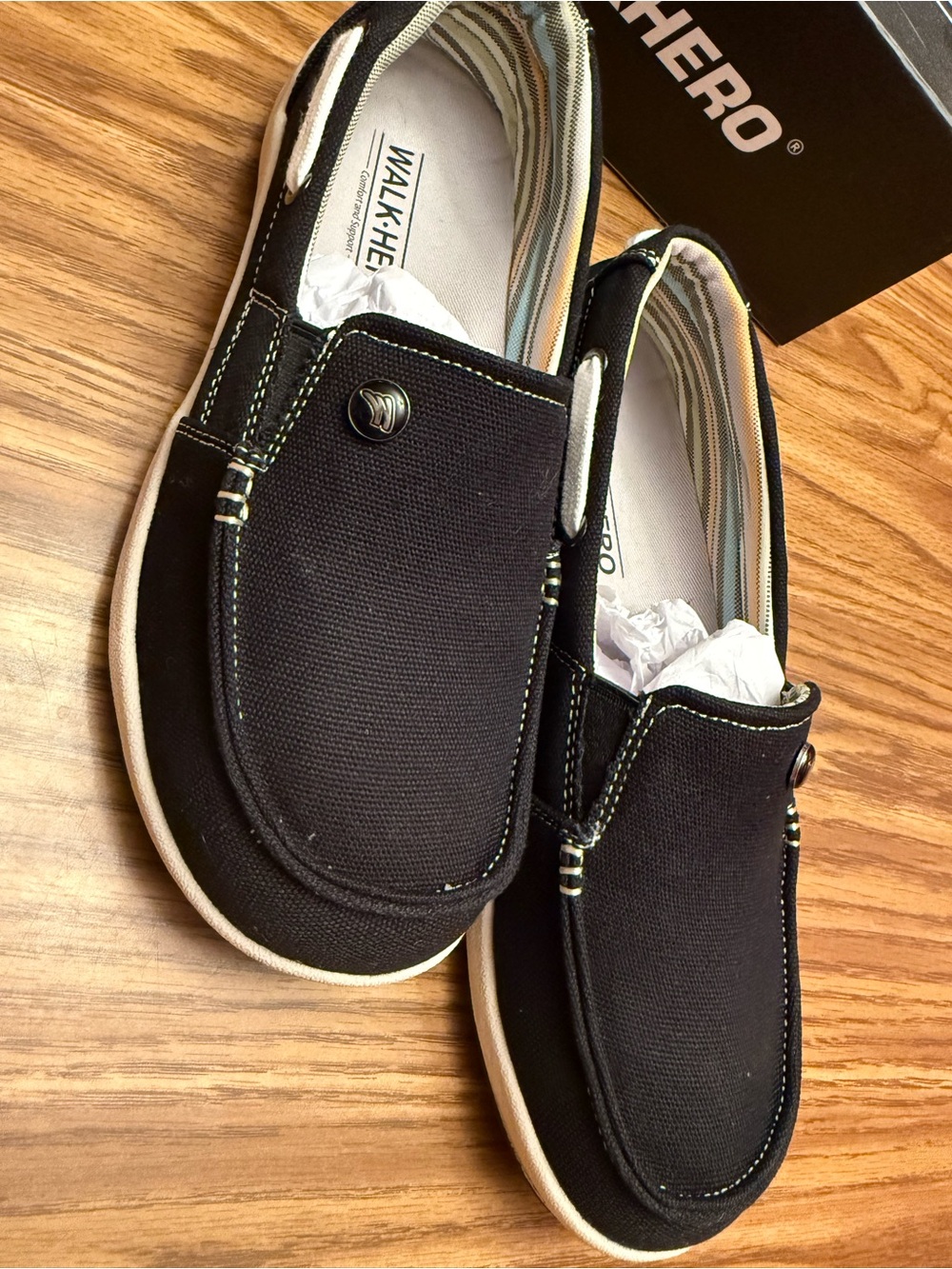 Women's Black Slip-On Shoe - Size 7